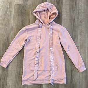 Hooded Sweatshirt with Satin Ribbon- Size XS/S